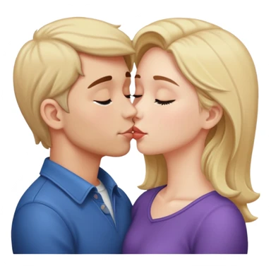 Kissing sticker