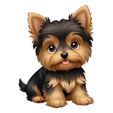 yorkie puppy sticker