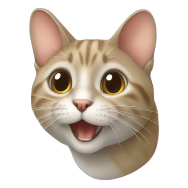 chat sur souris sticker