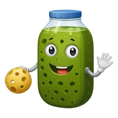 pickle playing pickleball sticker