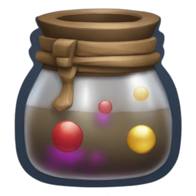 medieval potion filled with charisma color sticker