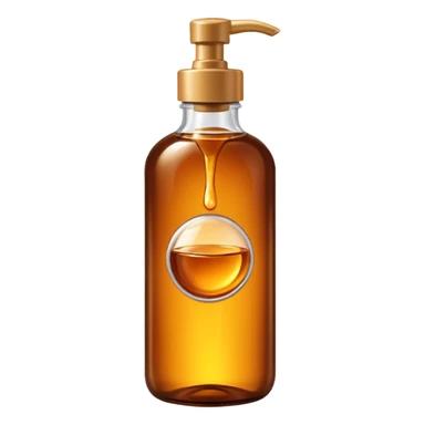 Brown tanning oil sticker