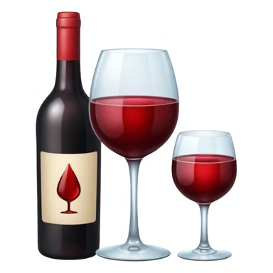 A bottle of wine sticker