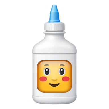 can you give me a glue bottle emoji so i can copy and paste it so its a size of a normal real emoji so i can use it sticker
