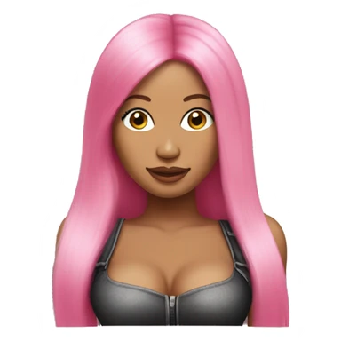 nicki minaj with pink hair sticker