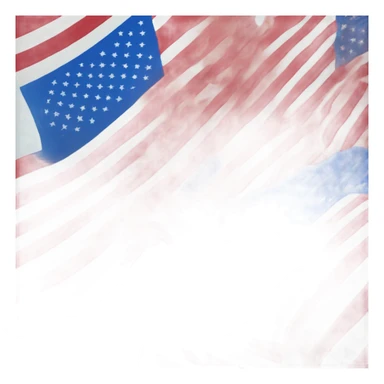 American flag replace red stripes with blue stripes sticker