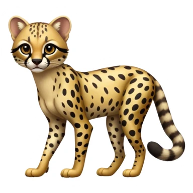 Genet-Ocelot-Cheetah-hybrid, full body sticker