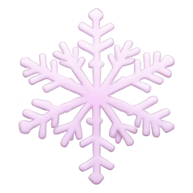 Light pink snowflake sticker