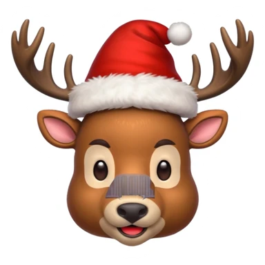a christmas deer sticker