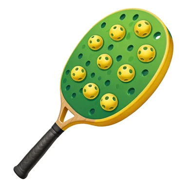 A colorful pickleball sticker