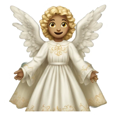 Victorian Christmas Angel sticker