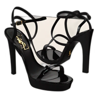 Ysl heel sandal TRIBUTE PLATFORM SANDAL black PATENT LEATHER sticker