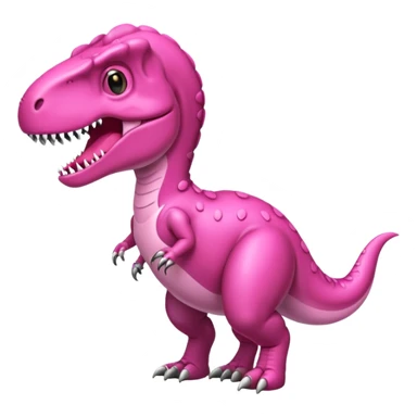 Coquette Pink T. rex with bow ￼ sticker