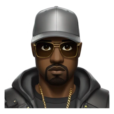 Kanye-west,cyberpunk2077 sticker