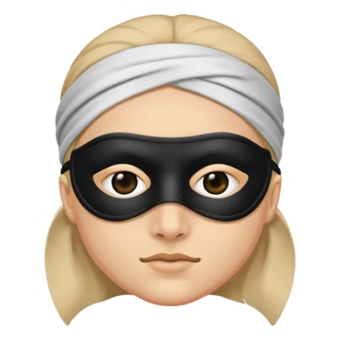 bandit with black eye mask sticker