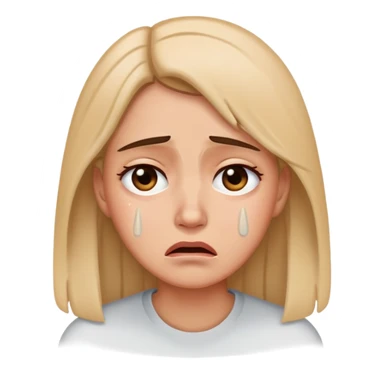 Sad Woman beacouse someone die sticker