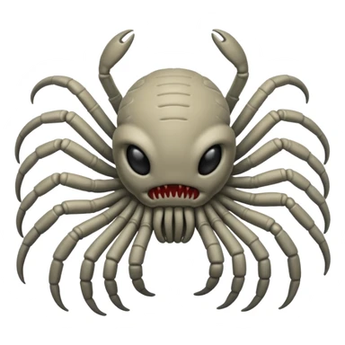 grey Baby Facehugger sticker