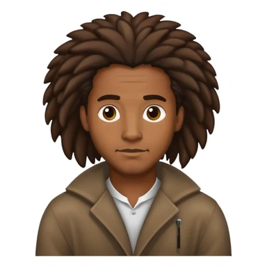 Black man with locks idk shrug sticker