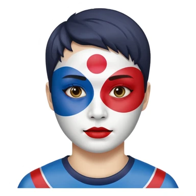 Korean flag combined with england emoji sticker