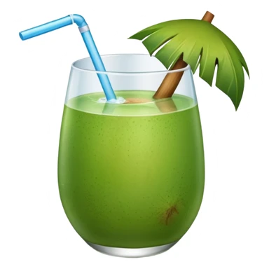 Green Coconut water sticker