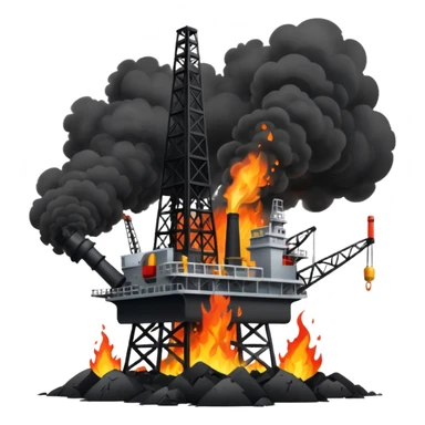 destruction of oil rig sticker