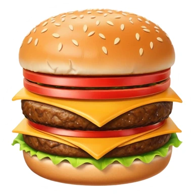 a burger with a chin on it  sticker
