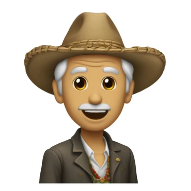 Un duende arriba de un misil sticker