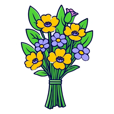 Happy Mothers Day with flowers sticker