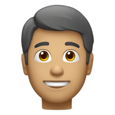 Une personne qui pose sa main sur sa tête  sticker