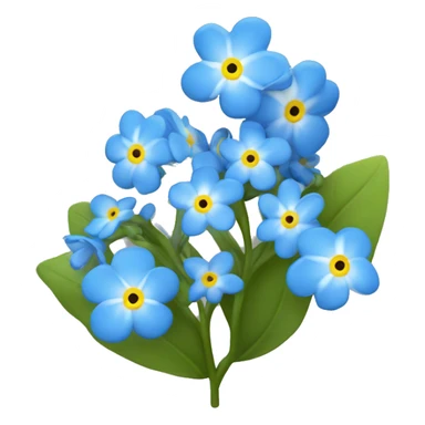  forget me nots sticker