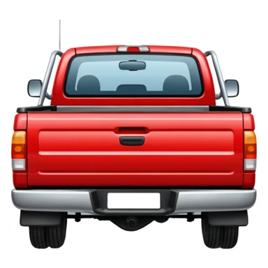 Red 1999 hilux with a full steel tray sticker