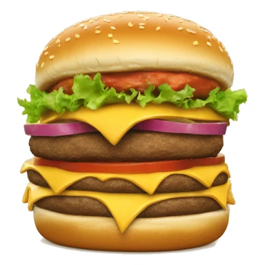 ultra super duper cheese burger sticker