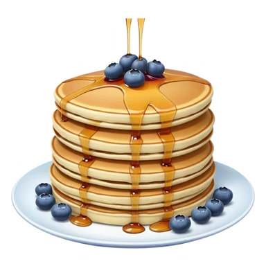 pancakes with blueberries sticker