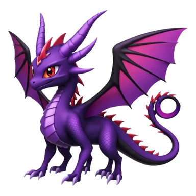 Spyro-Cynder-Yveltal-Lunala-Fakémon-hybrid-creature (full body)  sticker