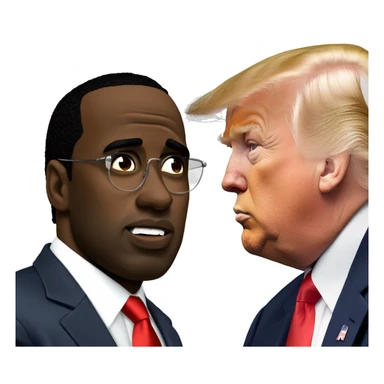P Diddy com o Trump sticker