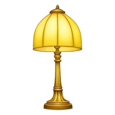 Yellow Tiffany lamp sticker