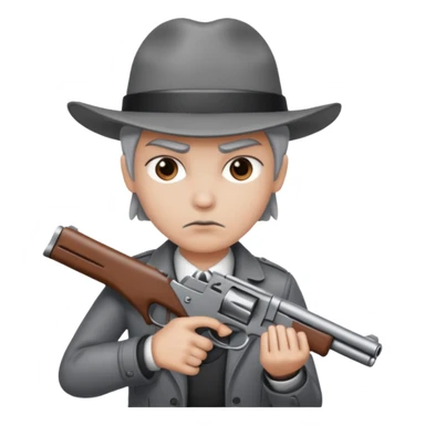 😶‍🌫️and🔫 sticker