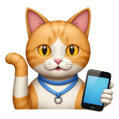 A Cat saying task is done. sticker