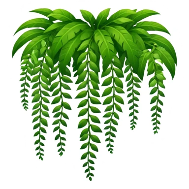 tropical jungle lianas hanging sticker