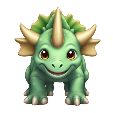 cute triceratops sticker