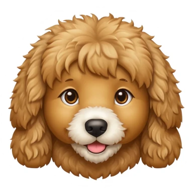 golden doodle girl sticker