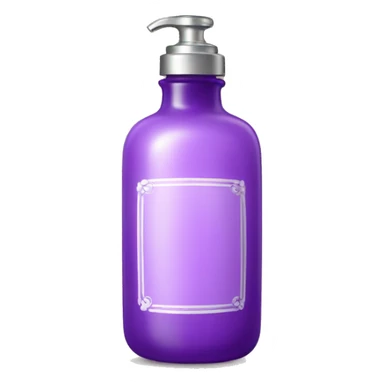 Vintage dainty purple lotion bottle sticker