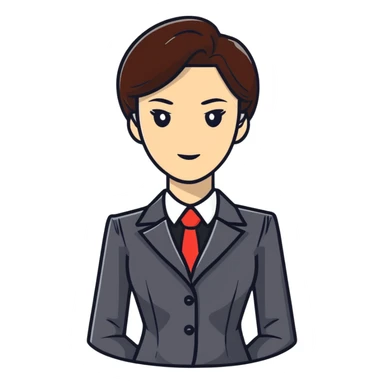businesswoman in office attire sticker