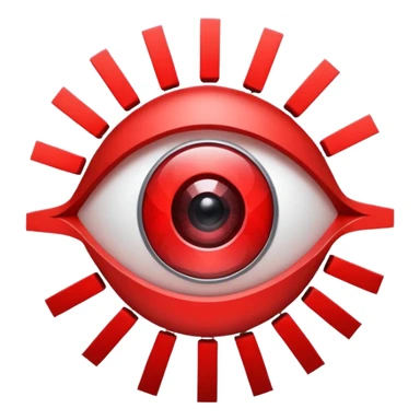 Eye-catching logo for MedSignal, red pulse cutting through geometric forms forming the letters ‘AI’, glowing red highlights with smooth, modern lines, clean white background, powerful and memorable for a tech-forward healthcare brand sticker