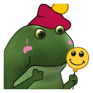 Emoji happy pink sticker