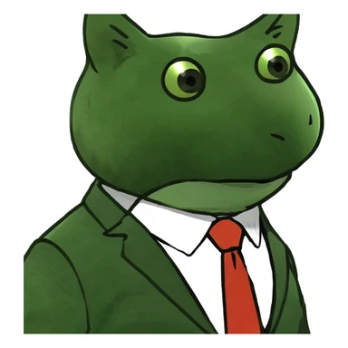 Un gato con traje sticker