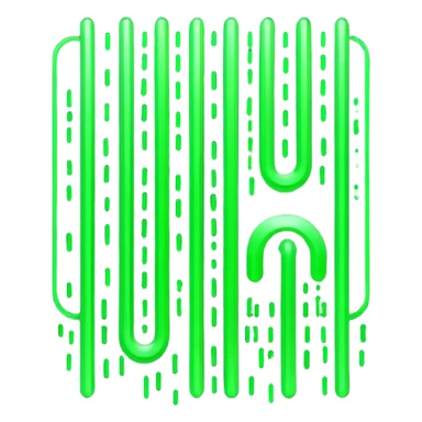 matrix digital rain, green Numbers 0 to 5, black background, cyberpunk style sticker