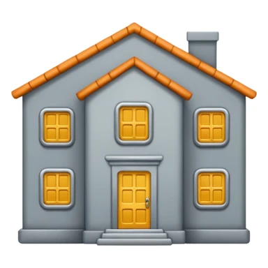 coin grey house sticker