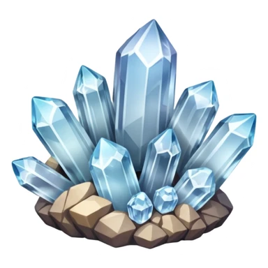 A cluster of quartz crystals catching the light.



































































 sticker