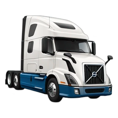 volvo vnl 860 bobtail blue colot sticker
